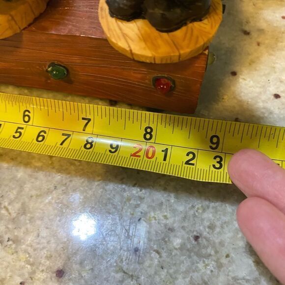 Vintage Ceramic Teddy Choir‎ And Santa Conductor Musical $ Lights 16 Songs - Picture 4 of 10